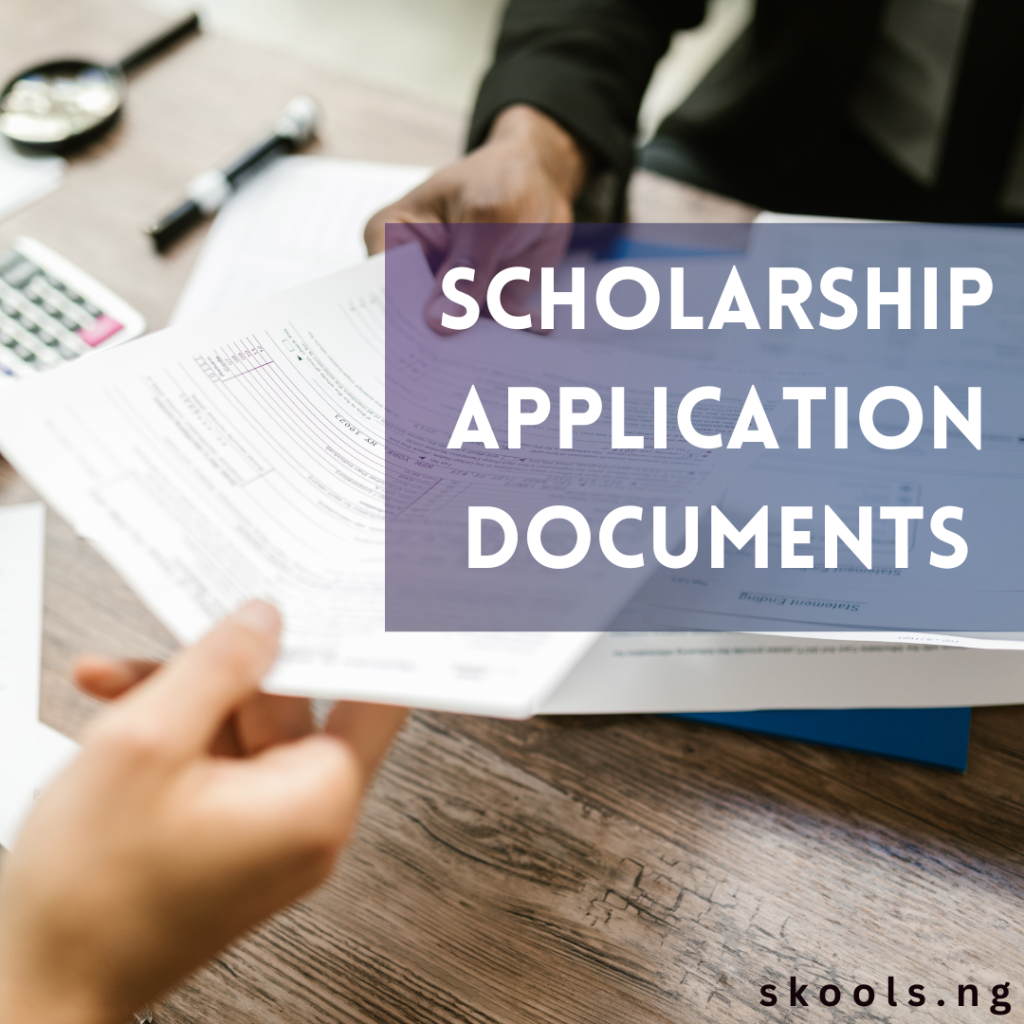 Scholarship Application Documents